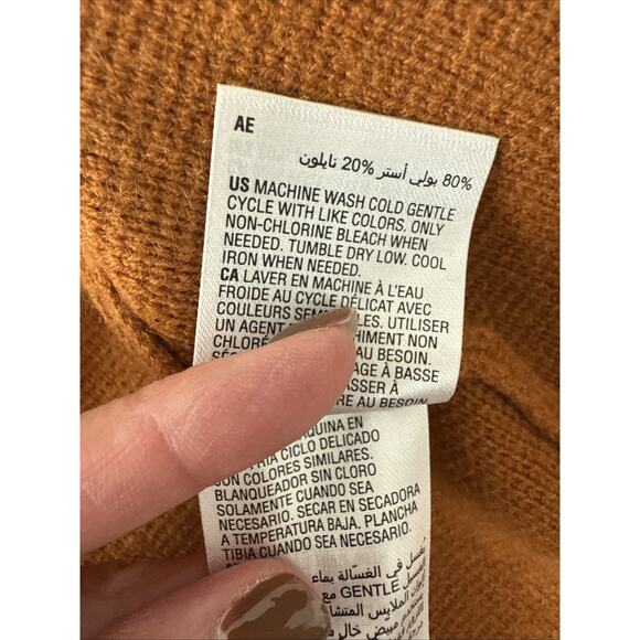 ON 34th Women’s XXL Boho Chic Rust Orange Knit Sweater Blazer Business Travel - Picture 6 of 12